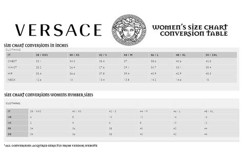 versace briefs size chart|versace robe size chart.